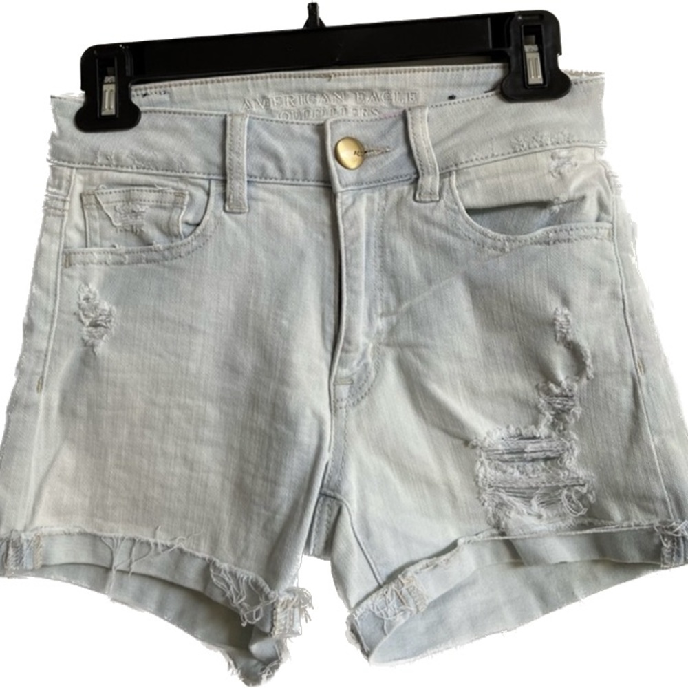 Jeans shorts.